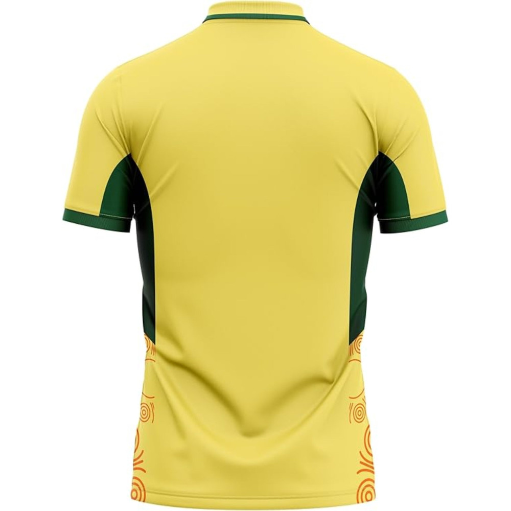 Australia T20 World Cup 2023 Half Sleeves Cricket Fan Jersey Australia T20 World Cup 2023 Half Sleeves Cricket Fan Jersey