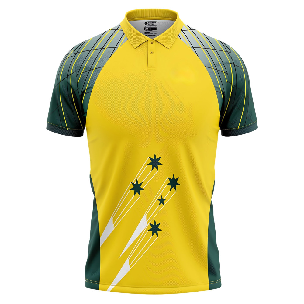 Australia T20 World Cup 2005 Half Sleeves Cricket Fan Jersey Australia T20 World Cup 2005 Half Sleeves Cricket Fan Jersey