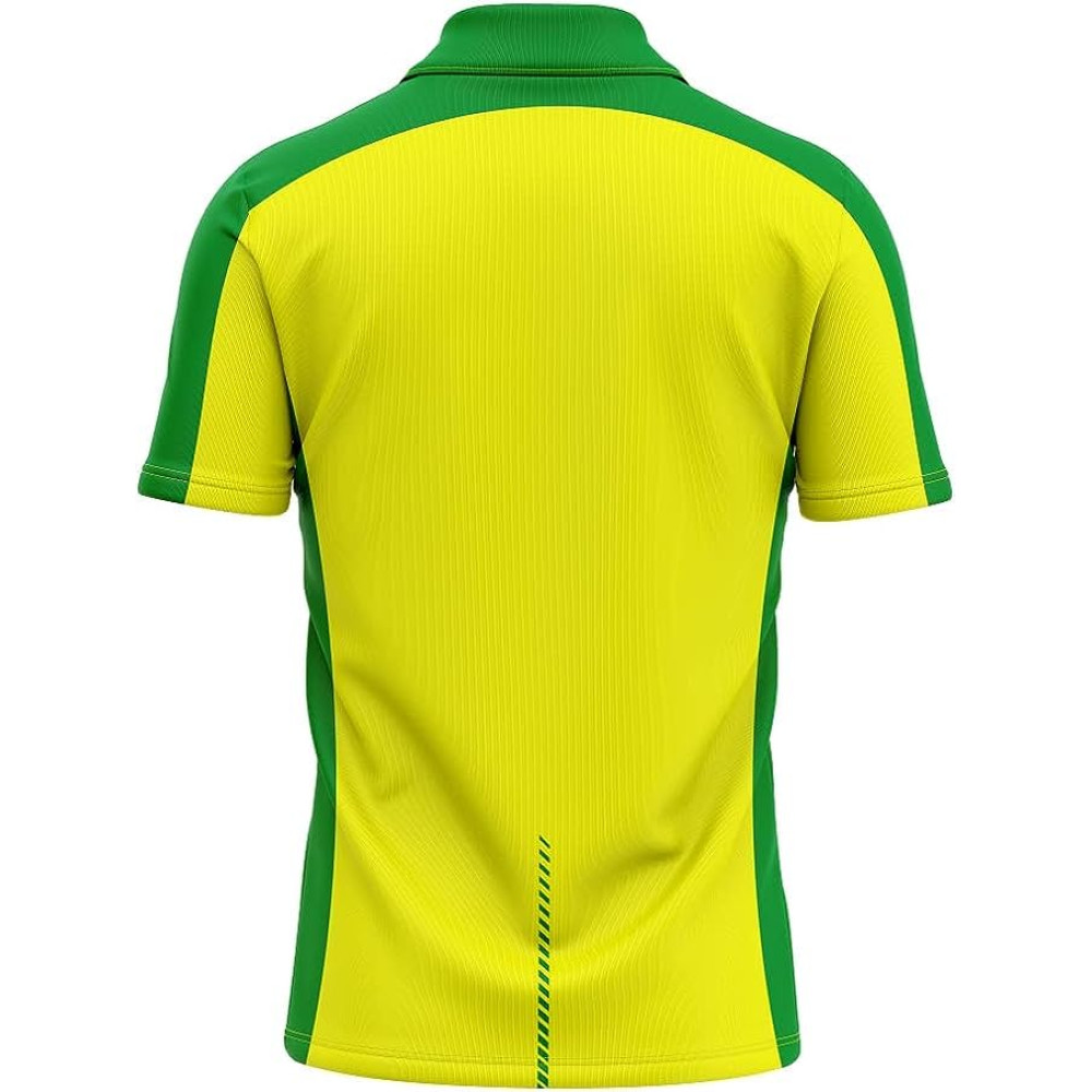 Australia T20 World Cup 2021 Half Sleeves Cricket Fan Jersey Australia T20 World Cup 2021 Half Sleeves Cricket Fan Jersey