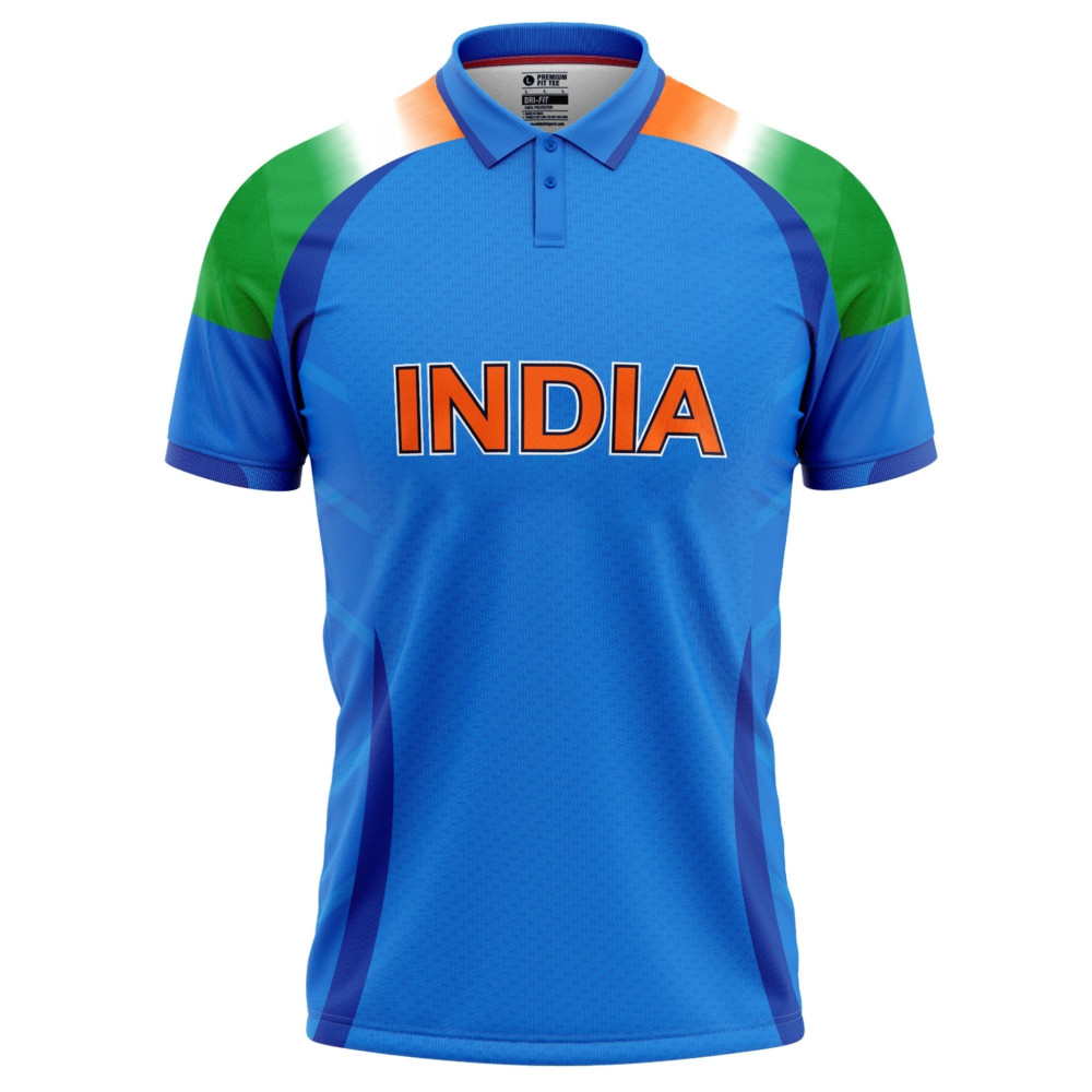 India ICC T20 World Cup 2025 Half Sleeves Cricket Fan Jersey India ICC T20 World Cup 2025 Half Sleeves Cricket Fan Jersey