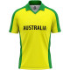 Australia T20 World Cup 2021 Half Sleeves Cricket Fan Jersey Australia T20 World Cup 2021 Half Sleeves Cricket Fan Jersey