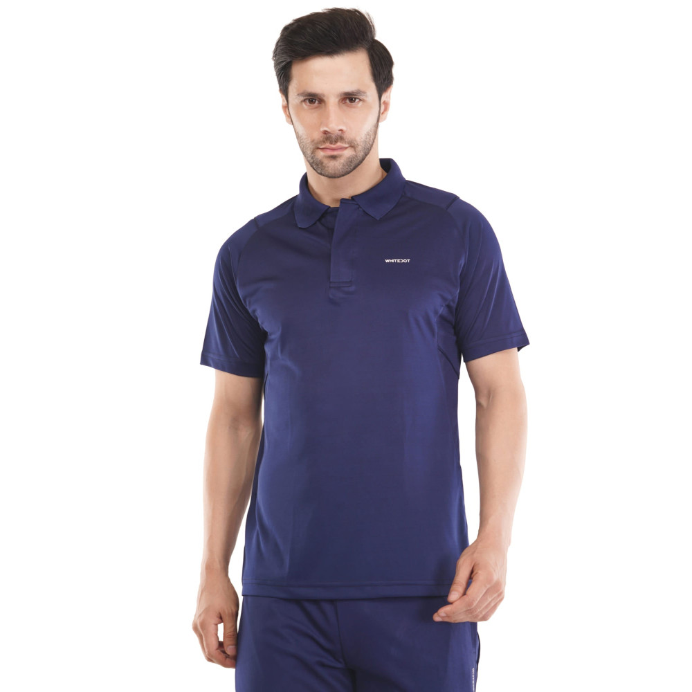 Omega Dri-FIT Navy Blue Polo T-Shirt Omega Dri-FIT Navy Blue Polo T-Shirt