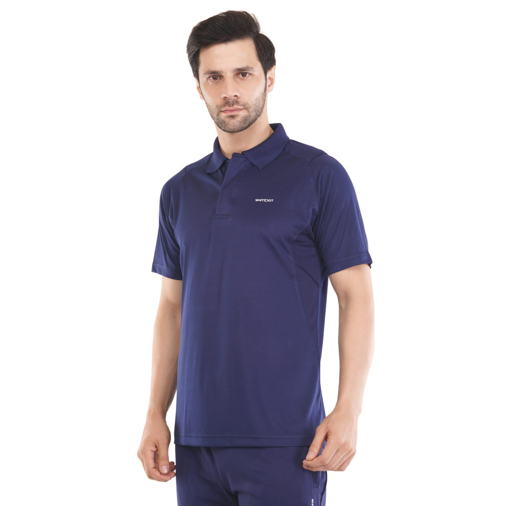 Omega Dri-FIT Navy Blue Polo T-Shirt Omega Dri-FIT Navy Blue Polo T-Shirt