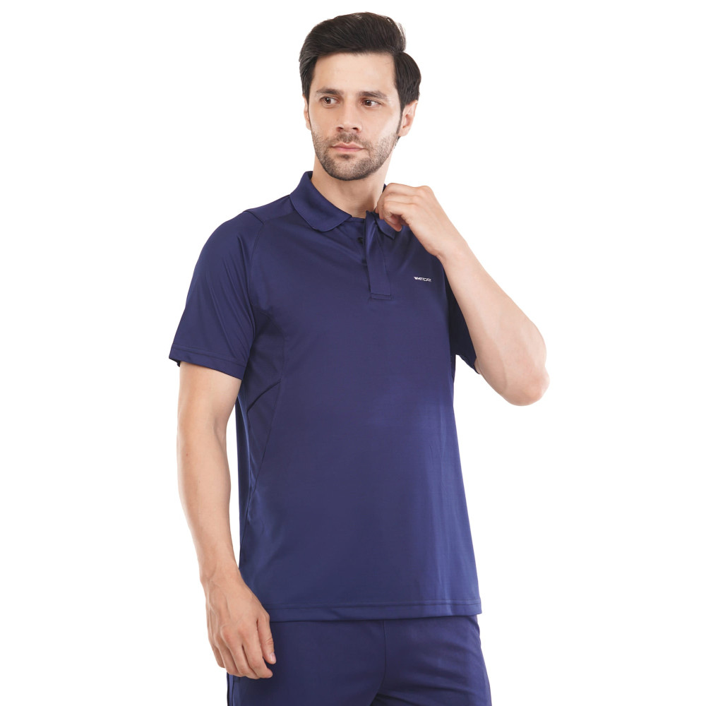 Omega Dri-FIT Navy Blue Polo T-Shirt Omega Dri-FIT Navy Blue Polo T-Shirt