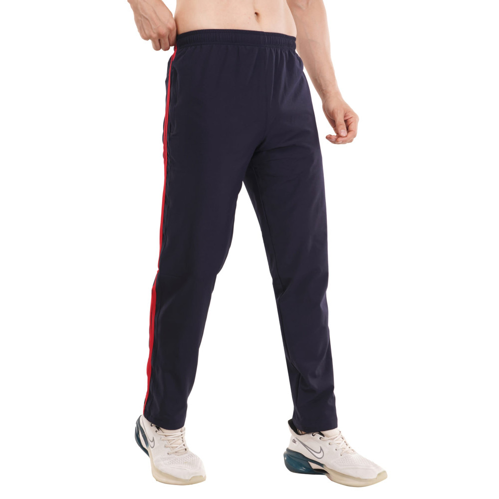 Lycra Navy Blue Red Trouser Track Pants Lycra Navy Blue Red Trouser Track Pants