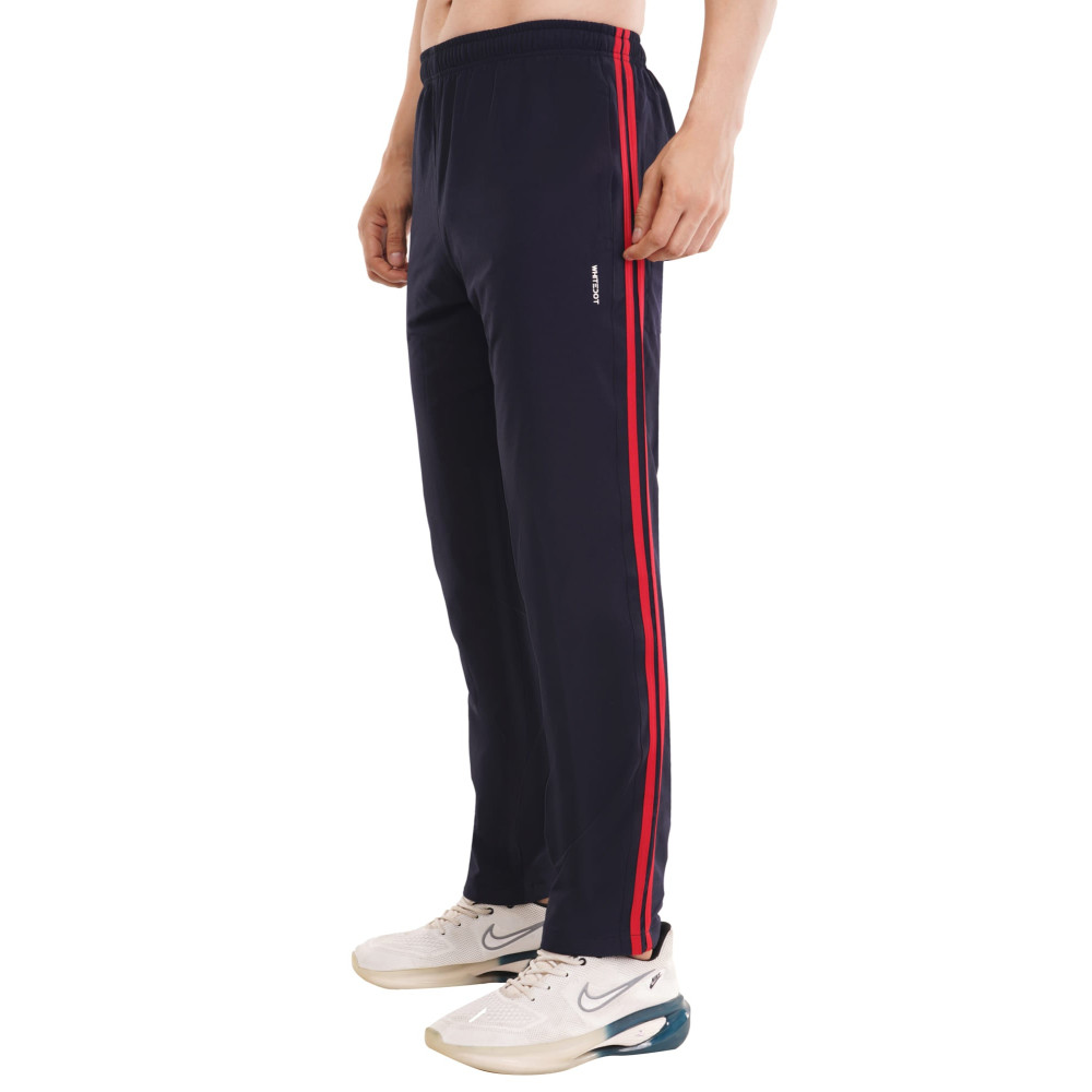 Lycra Navy Blue Red Trouser Track Pants Lycra Navy Blue Red Trouser Track Pants