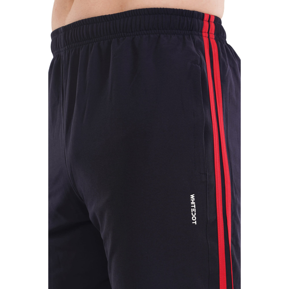 Lycra Navy Blue Red Trouser Track Pants Lycra Navy Blue Red Trouser Track Pants