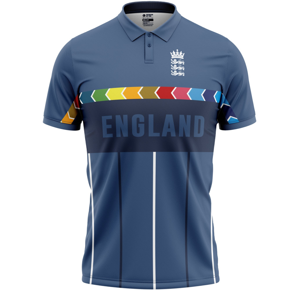 England Blue ODI World Cup 1996 Half Sleeves Cricket Fan Jersey England Blue ODI World Cup 1996 Half Sleeves Cricket Fan Jersey