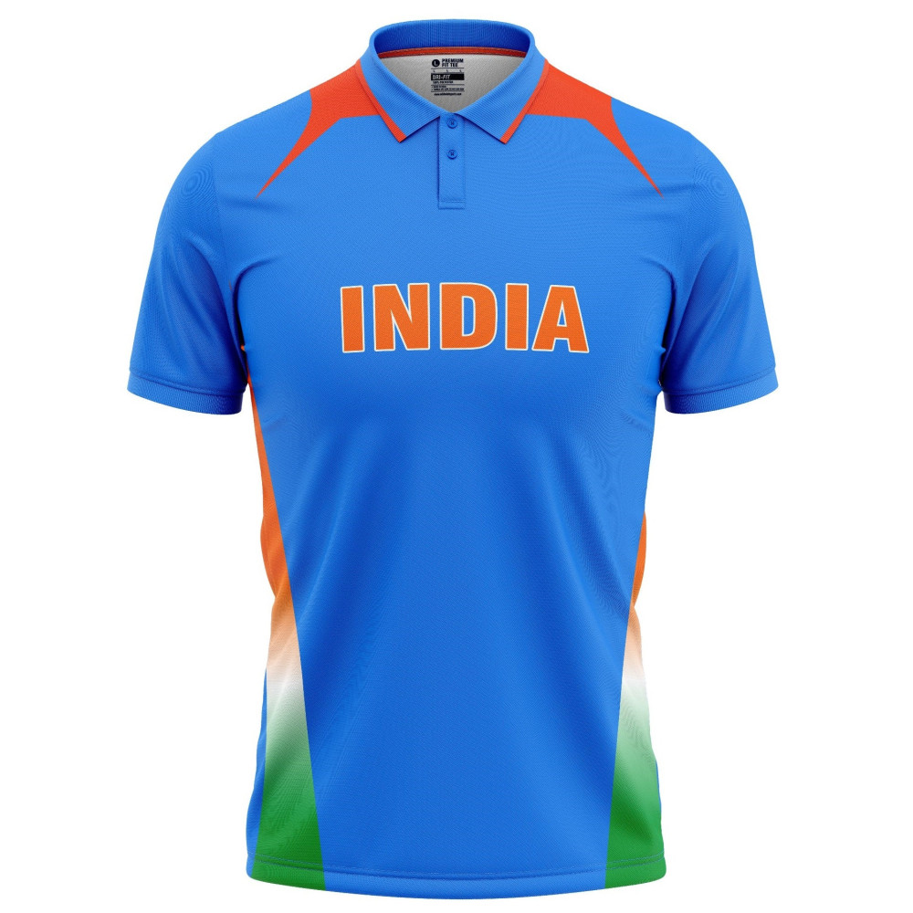 India ICC World Cup 2011 Half Sleeves Cricket Fan Jersey India ICC World Cup 2011 Half Sleeves Cricket Fan Jersey