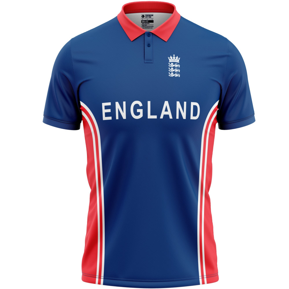 England Blue ODI World Cup 2003 Half Sleeves Cricket Fan Jersey England Blue ODI World Cup 2003 Half Sleeves Cricket Fan Jersey