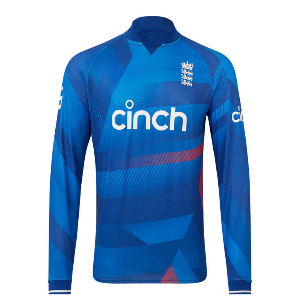 England Blue ODI World Cup 2023 Full Sleeves Cricket Fan Jersey England Blue ODI World Cup 2023 Full Sleeves Cricket Fan Jersey