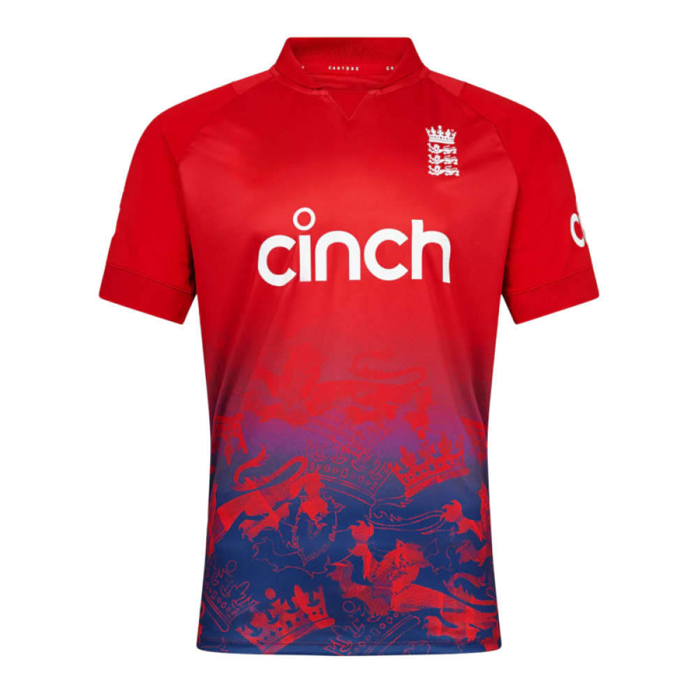 England Red T20 Half Sleeves Cricket Fan Jersey England Red T20 Half Sleeves Cricket Fan Jersey