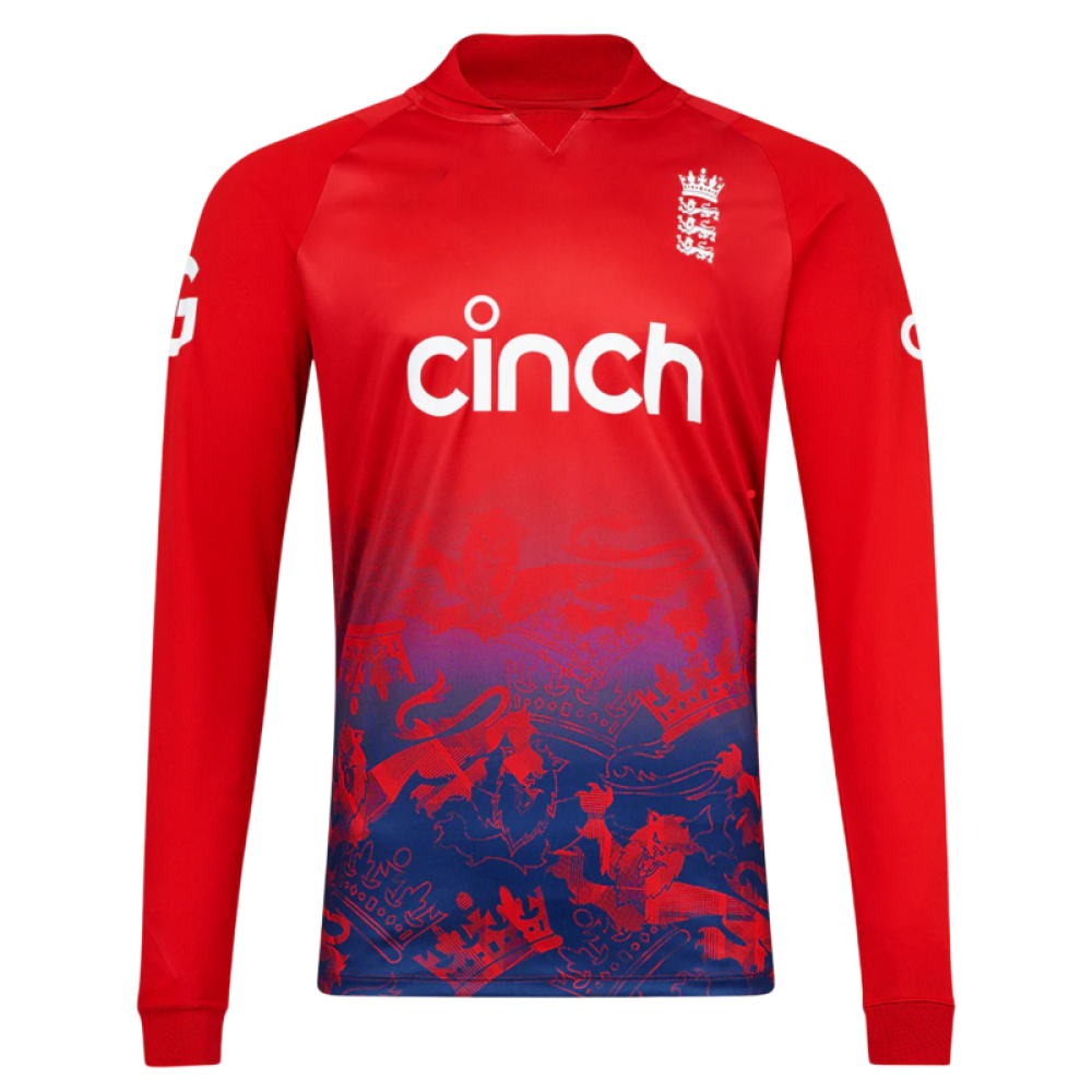 England Red T20 Full Sleeves Cricket Fan Jersey England Red T20 Full Sleeves Cricket Fan Jersey