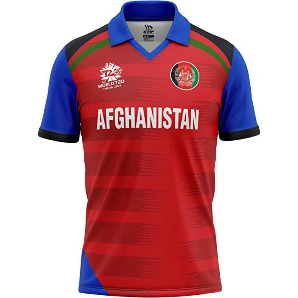 Afghanistan 2022 T20 World Cup Half Sleeves Cricket Fan Jersey Afghanistan 2022 T20 World Cup Half Sleeves Cricket Fan Jersey