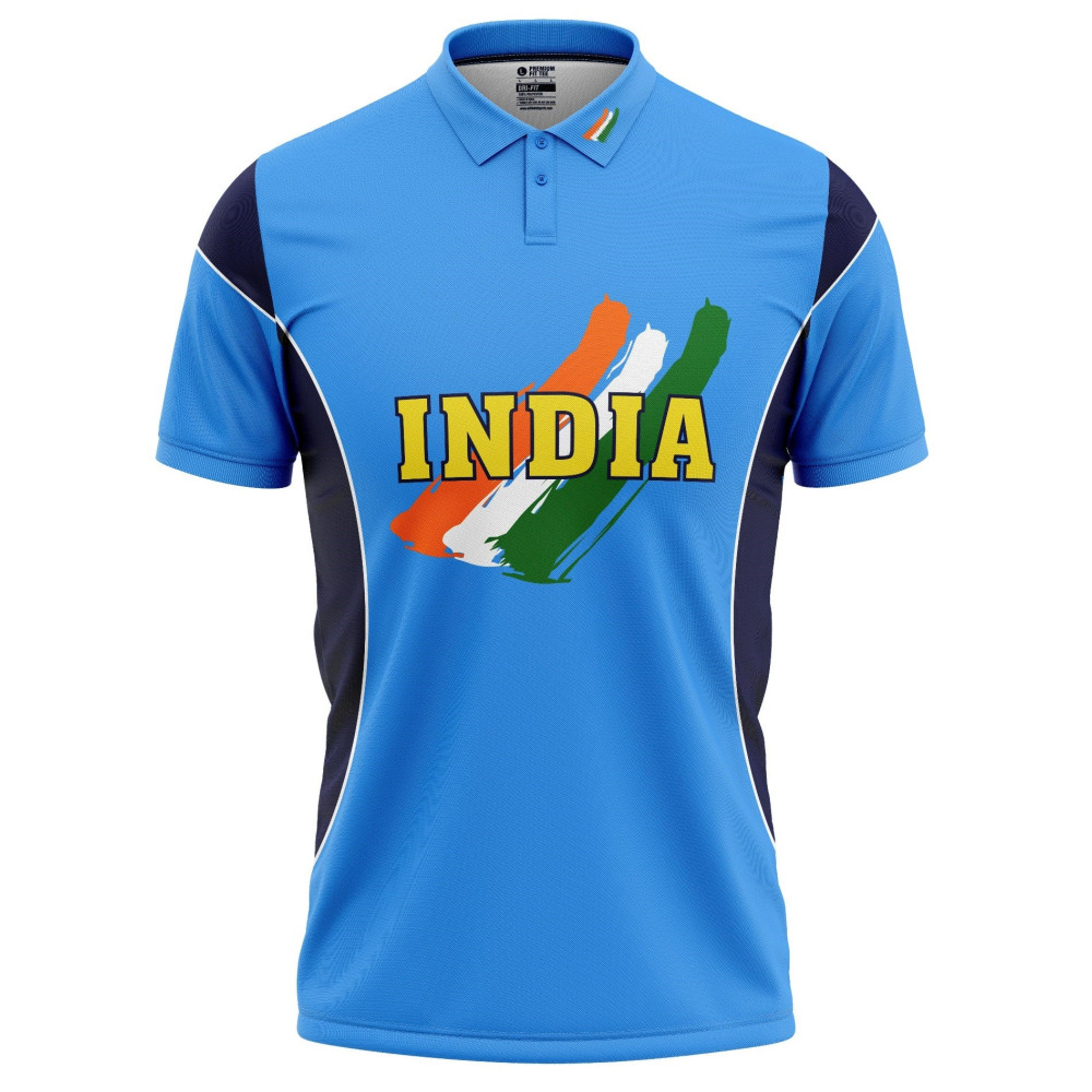 India ICC World Cup 2003 Half Sleeves Cricket Fan Jersey India ICC World Cup 2003 Half Sleeves Cricket Fan Jersey
