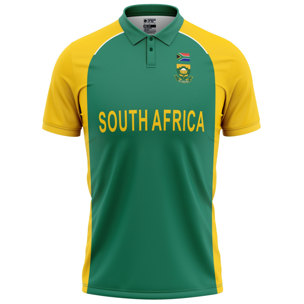 South Africa 2011 ICC World Cup Half Sleeves Cricket Fan Jersey South Africa 2011 ICC World Cup Half Sleeves Cricket Fan Jersey