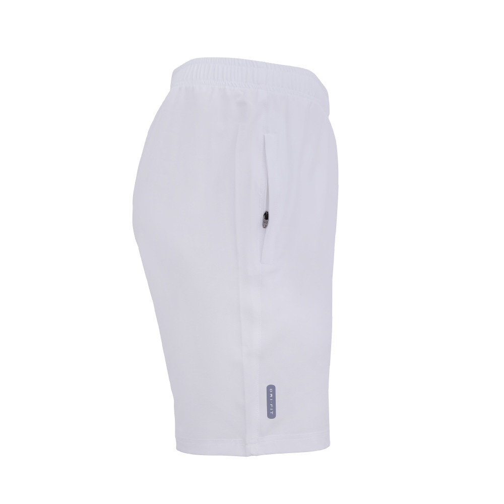 White Training Shorts - Zipper Pockets White Training Shorts - Zipper Pockets