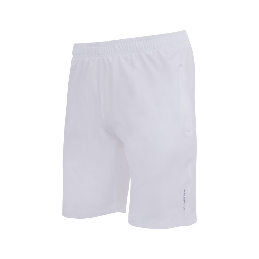 White Training Shorts - Zipper Pockets White Training Shorts - Zipper Pockets