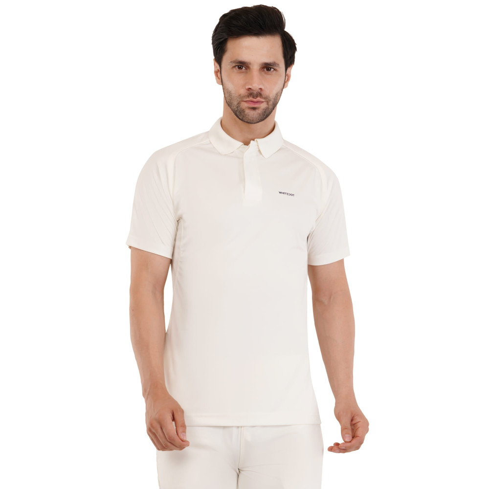 Hexa Dri-FIT Cricket White Polo T-Shirt - Off White Hexa Dri-FIT Cricket White Polo T-Shirt - Off White