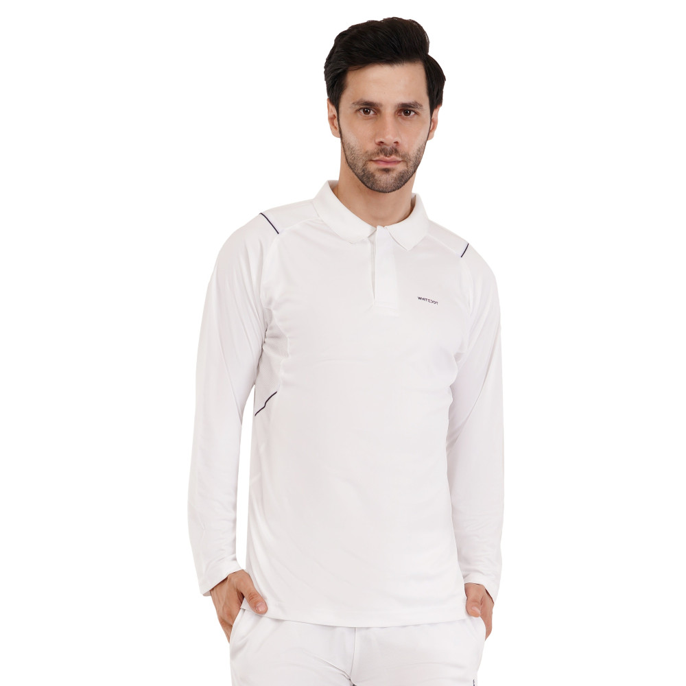 Omega Dri-FIT White Polo T-Shirt Full Sleeves Omega Dri-FIT White Polo T-Shirt Full Sleeves