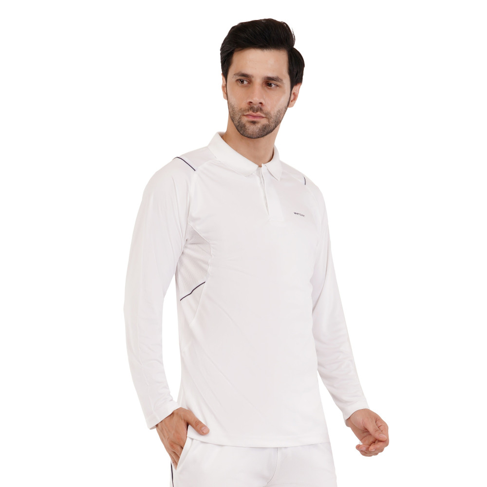 Omega Dri-FIT White Polo T-Shirt Full Sleeves Omega Dri-FIT White Polo T-Shirt Full Sleeves