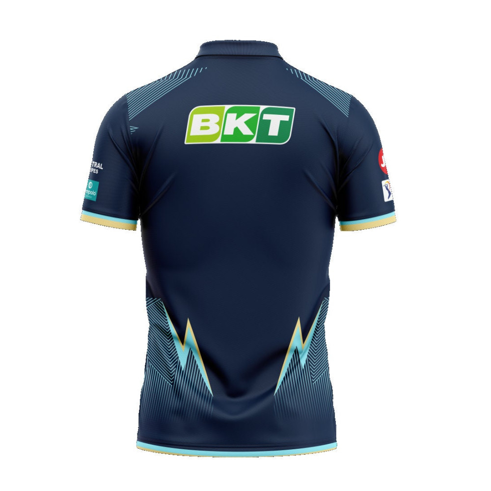 Gujrat Titans IPL Replica Cricket Jersey 2022 (GT 2022 With Name Personalization) Gujrat Titans IPL Replica Cricket Jersey 2022 (GT 2022 With Name Personalization)