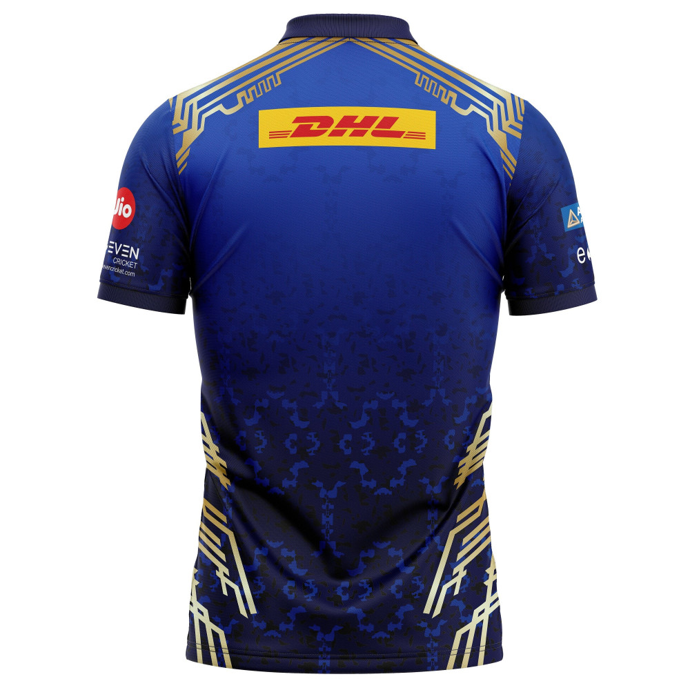 Mumbai Indians IPL Replica Jersey 2022 (MI 2022 With Name Personalization) Mumbai Indians IPL Replica Jersey 2022 (MI 2022 With Name Personalization)