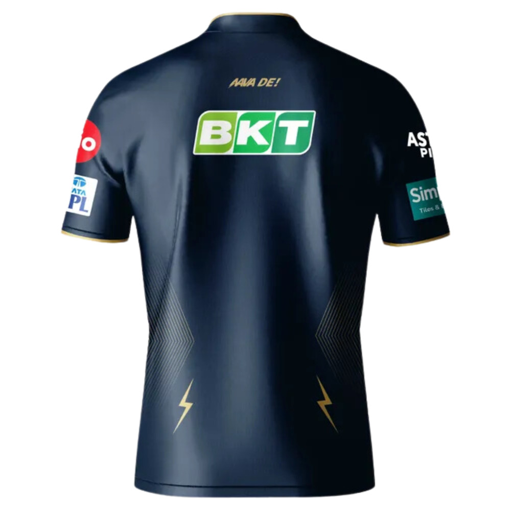 Gujrat Titans IPL Replica Cricket Jersey 2024 (GT 2024 With Name Personalization) Gujrat Titans IPL Replica Cricket Jersey 2024 (GT 2024 With Name Personalization)