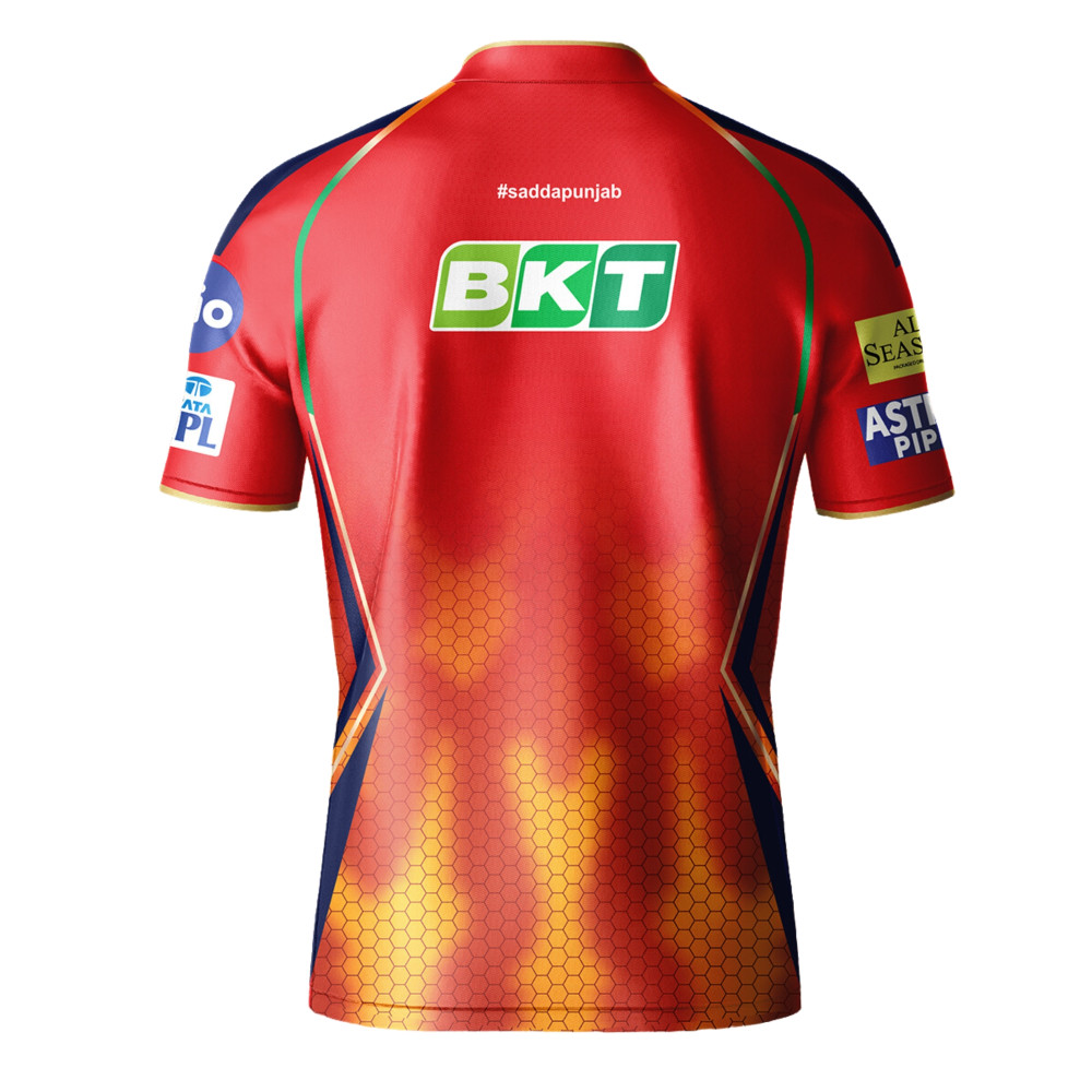 Punjab Kings IPL Replica Jersey 2024 (PK 2024 With Name Personalization) Punjab Kings IPL Replica Jersey 2024 (PK 2024 With Name Personalization)